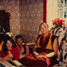 H.H. 16th Karmapa with Ole and Hannah